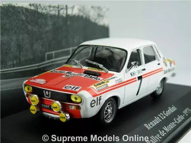 Renault 12 Gordini Modelo Coche 1:43 1973 Ixo Atlas La Saga Rally Monte Carlo K8