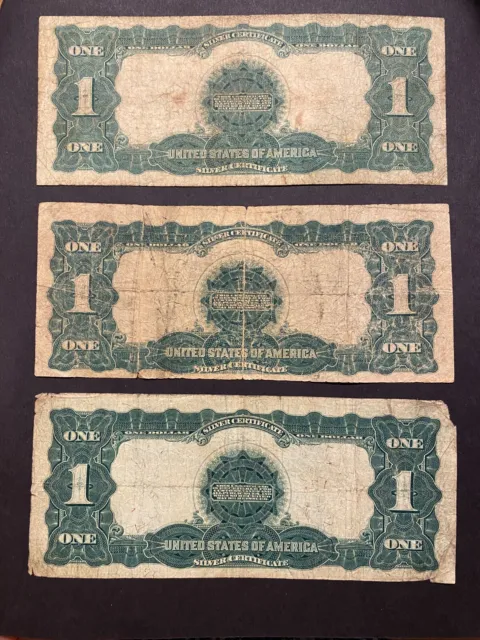 1899 $1 Black Eagle One Dollar Note ✯ Large Silver Certificate Estate Rare ✯ 2