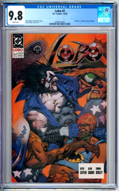 Lobo 2 CGC Graded 9.8 NM/MT Bisley DC Comics 1990