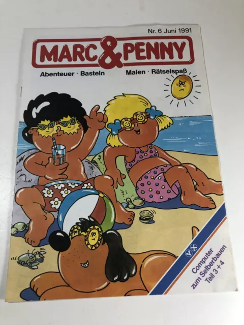 Marc & Penny Adventure Crafts Puzzle Fun Kids Vintage Magazine Monthly German 91