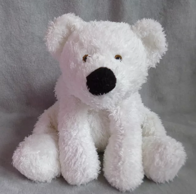 Marks & Spencer M&S White Polar Bear Teddy Soft Plush Beanie Toy 13" 5844 326