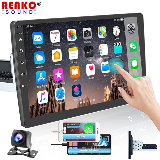 10.1'' Android 12 Car Radio Apple Carplay Single 1 DIN Touch GPS WiFi Stereo RDS