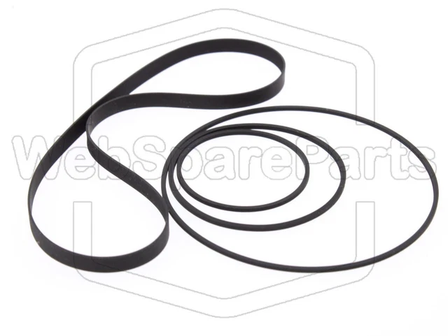 Kit De Courroies Pour Lecteur Cassette Technics RS-CH 770 – 4 Courroies Carrées De Remplacement