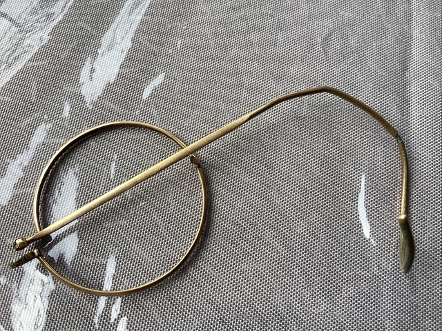 Mini Créoles Dormeuses En Plaqué Or Blanc FIX - Anciennes Mais Neuves, Rareté, Made In France