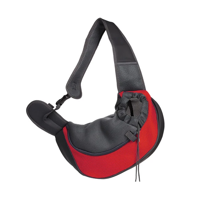 Nylon Pet Carrier Outdoor Travel Dog Cat Mesh Shoulder Backpack (Red S) FS2#