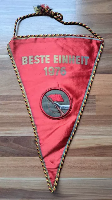 Beste Einheit 1976 Kampfgruppen Wimpel DDR GDR