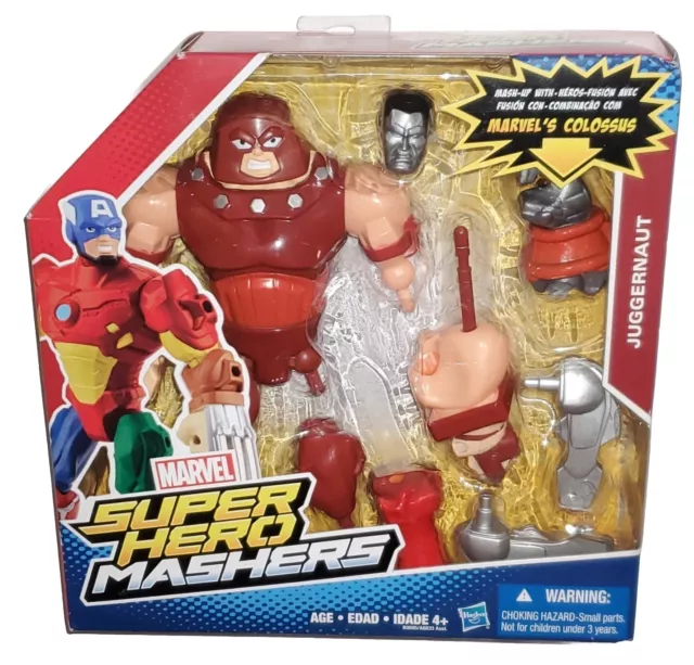 Marvel Super Hero Mashers JUGGERNAUT 6" Figure Colossus Head & Right Hand Mashup