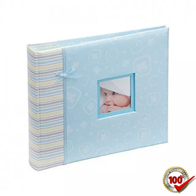 Happy Baby Boy Blue Photo albums & scrapbooks Book 2 in 1 Perfect for Gift New