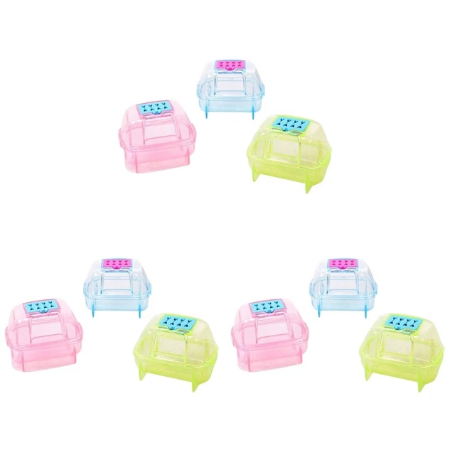 9 piezas caja de arena para hámster hámster escondite jaula cabaña hámster orinal camada
