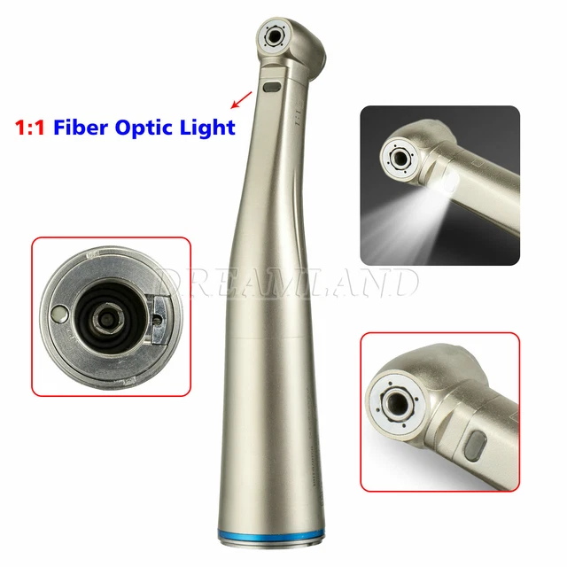 Dental Contra angle LED Fiber Optic Handpiece fit NSK Sirona Electric Motor UK