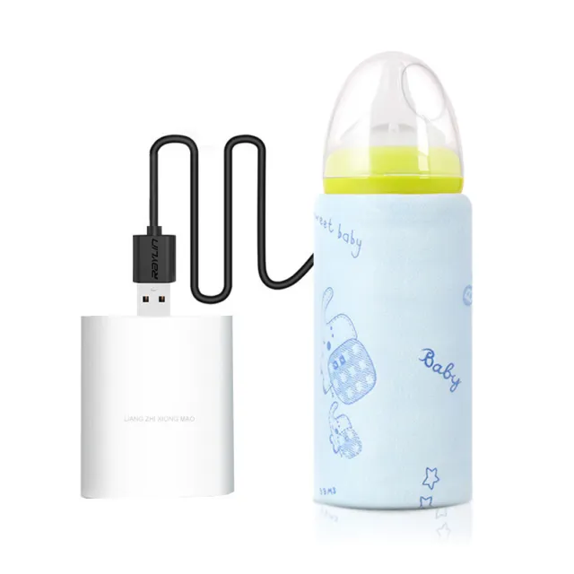 Portable USB Baby Milk Bottle Warmer Heater Storage Insulation Baby Bottle Fe$v