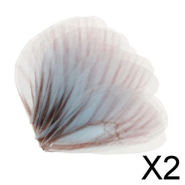 2X 10 Stück Schmetterling Flügel Anhänger Anhänger Schmuck diy Zubehör blau