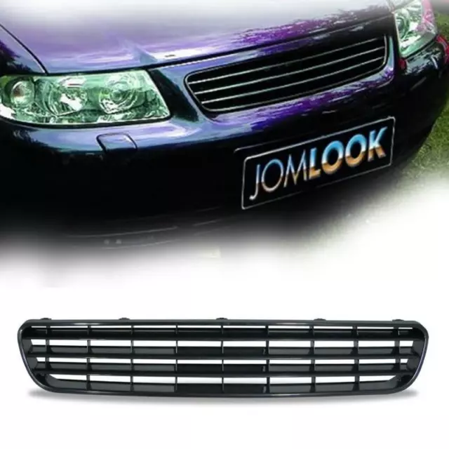 JOM Kühlergrill Frontgrill Sport Grill schwarz ohne Emblem paßt für Audi A3 8L