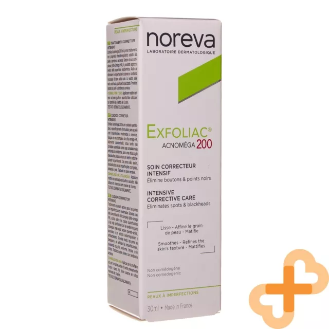 NOREVA Exfoliac Intense Correctif Soin Élimine Points Noirs 30ml Peau Crème 3