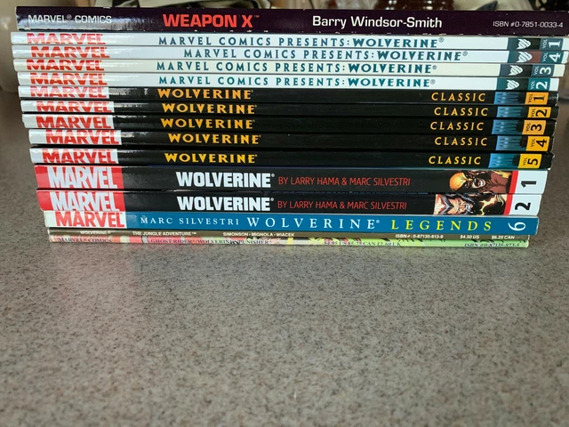 Wolverine 15 TPB Lot. Classic vol 1 2 3 4 5 Marvel Comics Presents Weapon X Hama