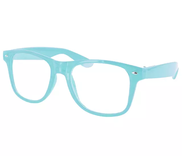 Alsino Nerd Brille ohne Stärke Karneval Fasching Sonnenbrille Hornbrille Klar