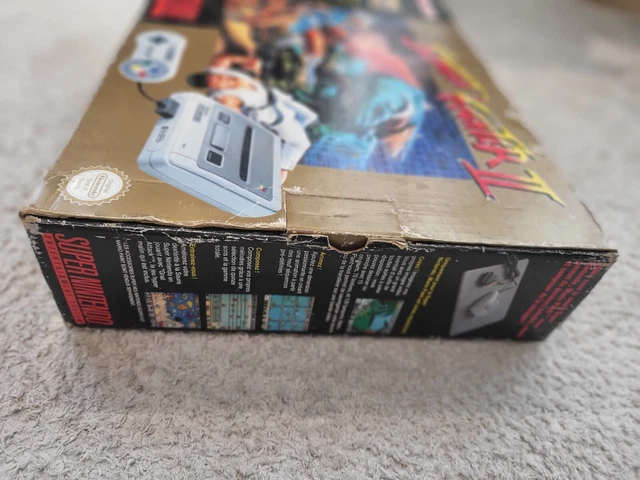 PACK SNES Street Figther GOLD COMPLET super nintendo box crystal protection 5