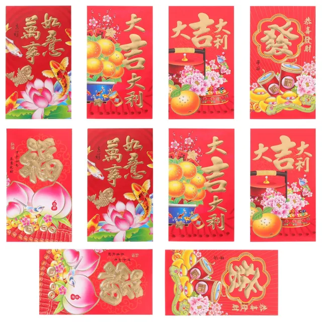 50 pz buste rosse tradizionali stile cinese borse per soldi confezioni rosse nuove