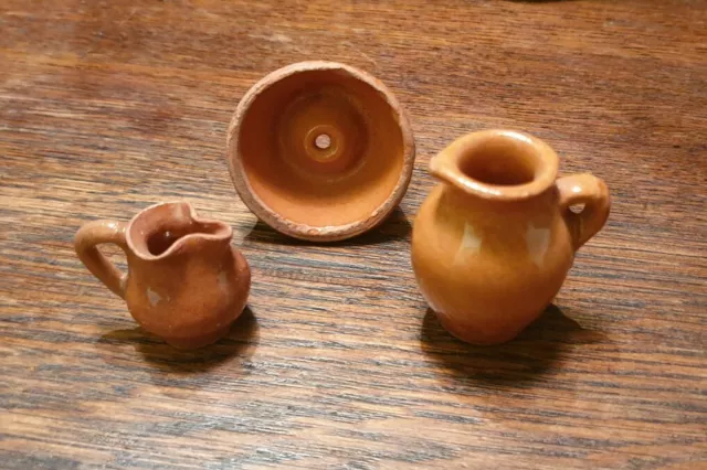Puppenstube Kaufmannladen Keramik Antike Kuchenform Backform Krug  Weinkrug