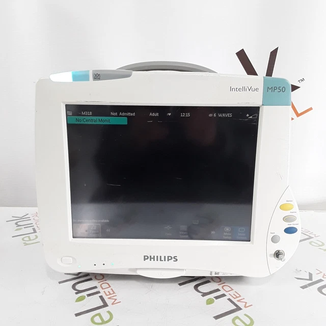 Philips Healthcare IntelliVue MP50 - M8004A Patient Monitor