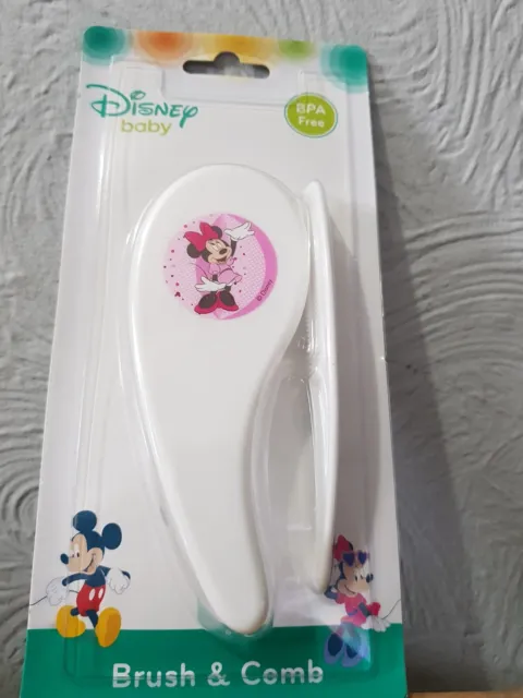 Baby Brush Comb Set  Soft Gentle for Baby DISNEY MINNIE MOUSE Gift Idea