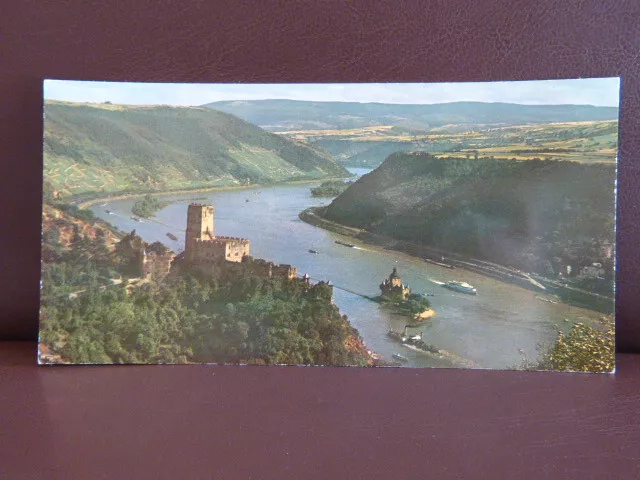 Ansichtskarte – Rhein Burg Gutenfels und Pfalzgrafenstein bei Kaub Rheinl Pfalz