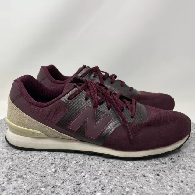 New Balance 696 Sneakers Womens 10 Re Engineered Walking Comfort Shoes Burgundy 2