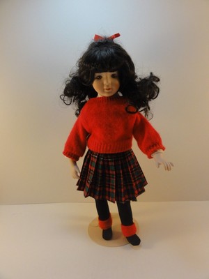 Marian Yu Designs, Porcelain Doll ( Bobbi ) School Girl, Limited Ed.