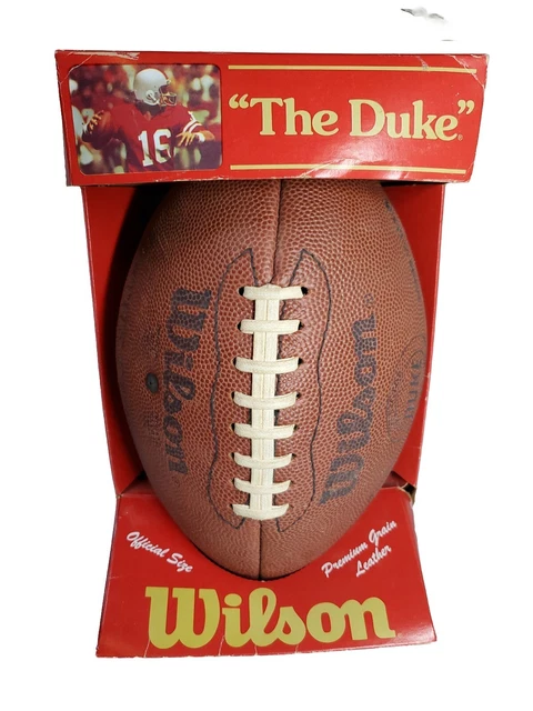 Vintage 1970s Official Wilson NFL Pattern "THE DUKE" Football *NEW IN BOX* READ