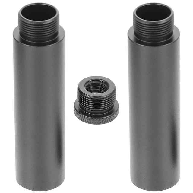 Lot De 2 Adaptateurs Filetés 5/8" Femelle Vers 3/8" Mâle - Pour Microphone, Trépied - En Alliage D'aluminium, Surface Moletée - 7