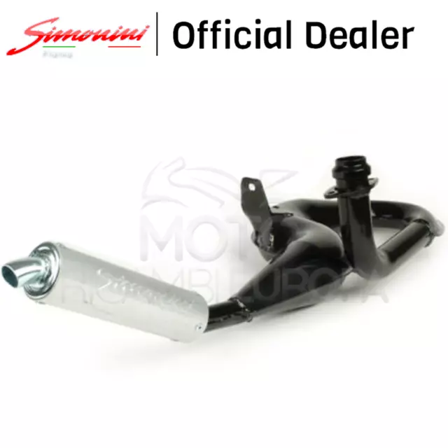 Scarico Marmitta A Serpentone Con Silenziatore Alluminio Simonini Vespa T5