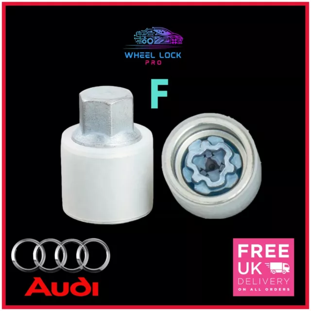 Audi New Locking Wheel Nut Key Bolt Letter F '806' Fast and Free