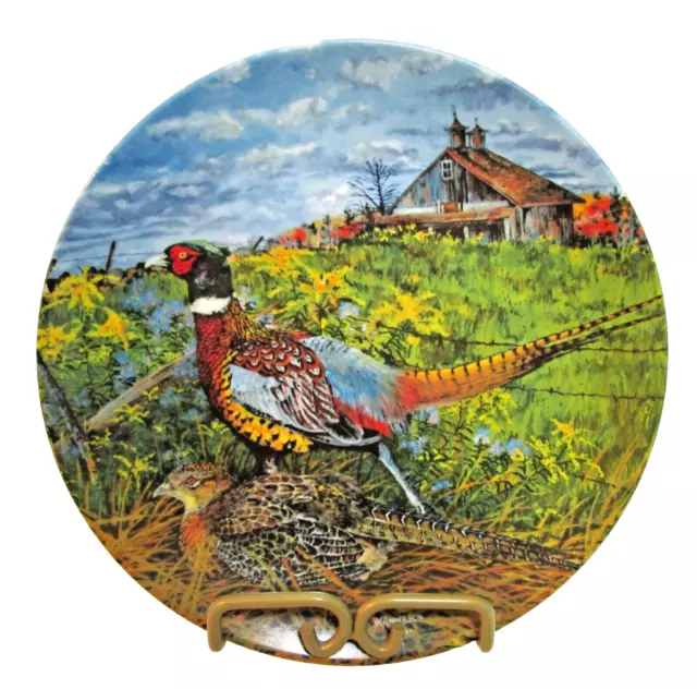 The Pheasant(1986 Edwin M. Knowles Collectors Plate)Wayne Anderson Upland Bird