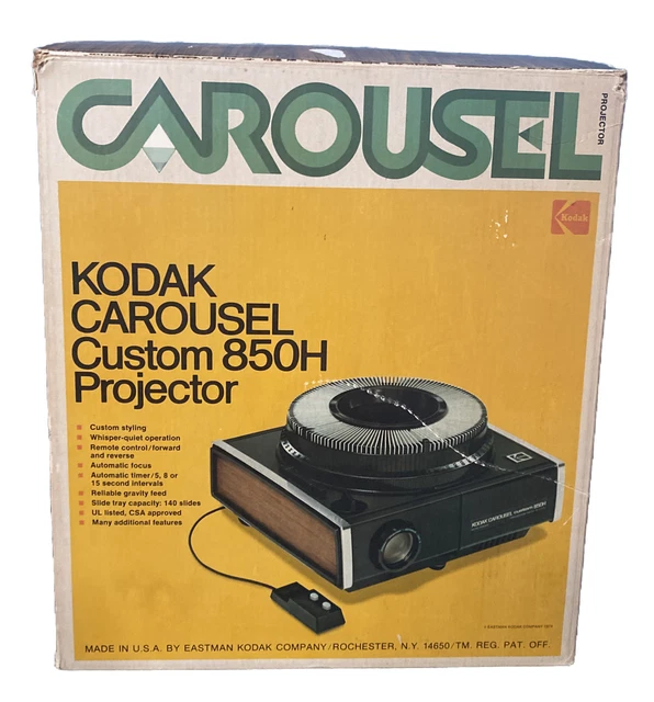 KODAK CAROUSEL 850H Slide Projector with 102152mm f/3.5 Lens And