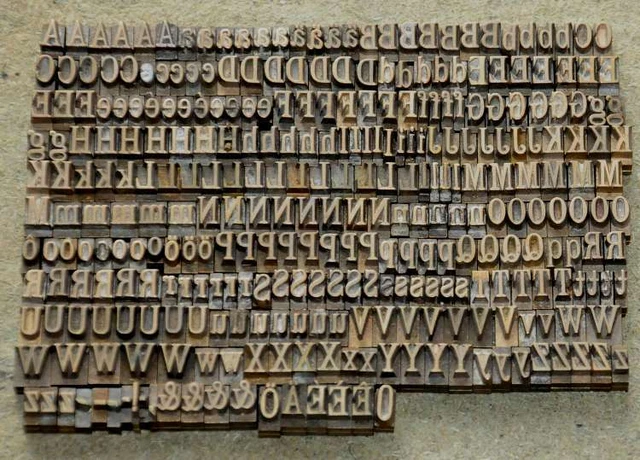 Prägeschrift 5,5 mm Messingschrift Buchbinder Messing Buchbinden Vergoldepresse