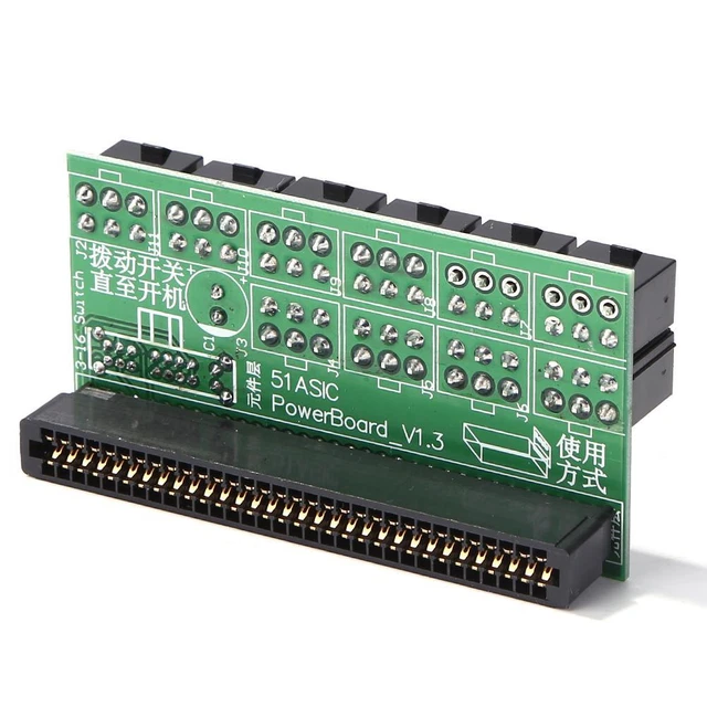 750W-1200W POWER SUPPLY Breakout Board 10 Ports PCIe 6 Pin for DPS ...