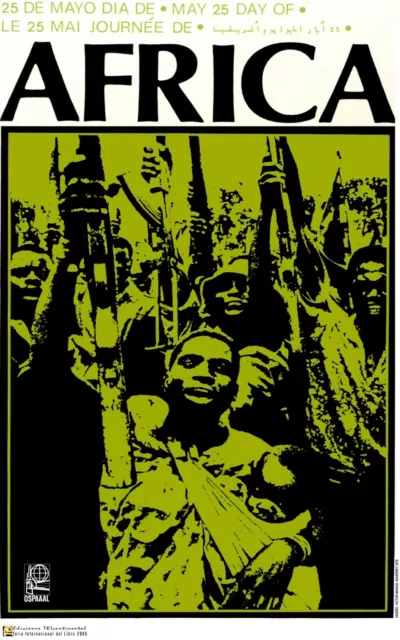 Political Leftist POSTER.Set of 5.Solidarity w/ Africa.Socialist propaganda art