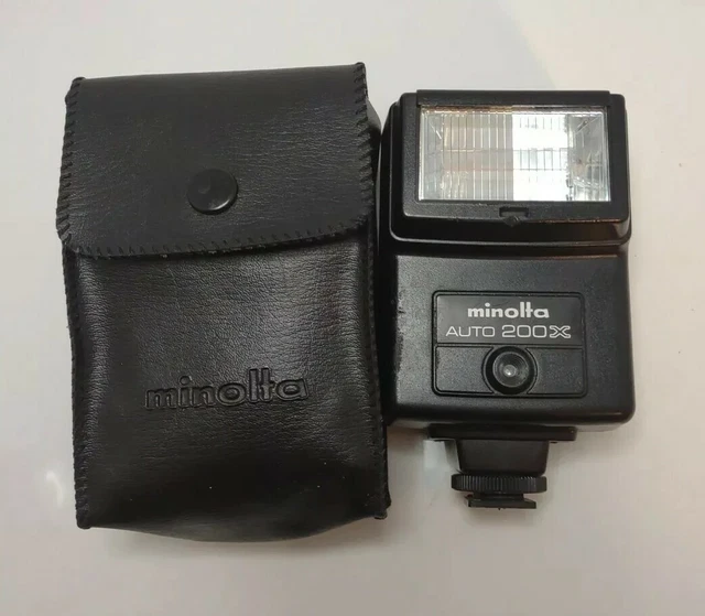 Minolta Auto Electroflash 200X, Shoe Mount With Case