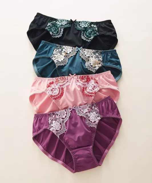 LOT 10 WOMEN Tricot Nylon Shiny Panties Japanese Assorted Design