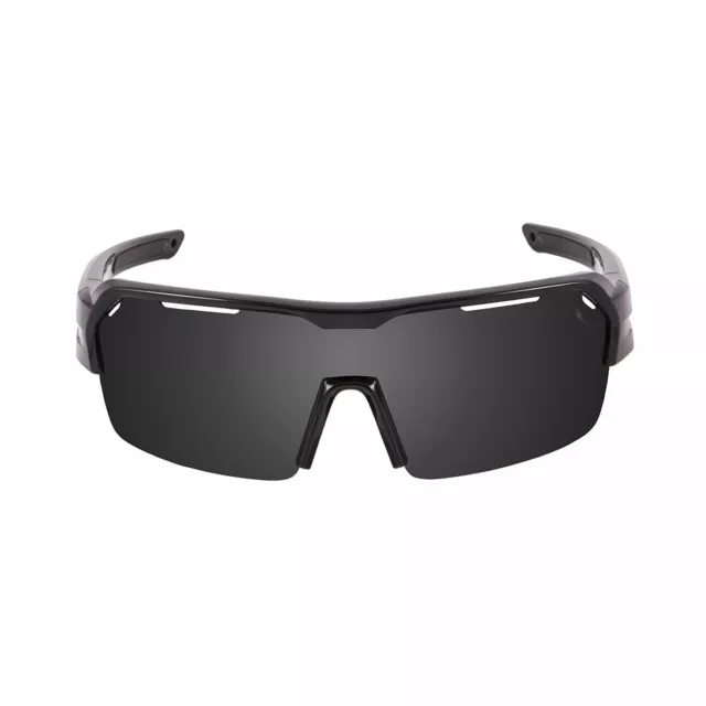 OCEAN RACE Polarized Sunglasses Cycling & Running, Matte Black & Smoked Lens