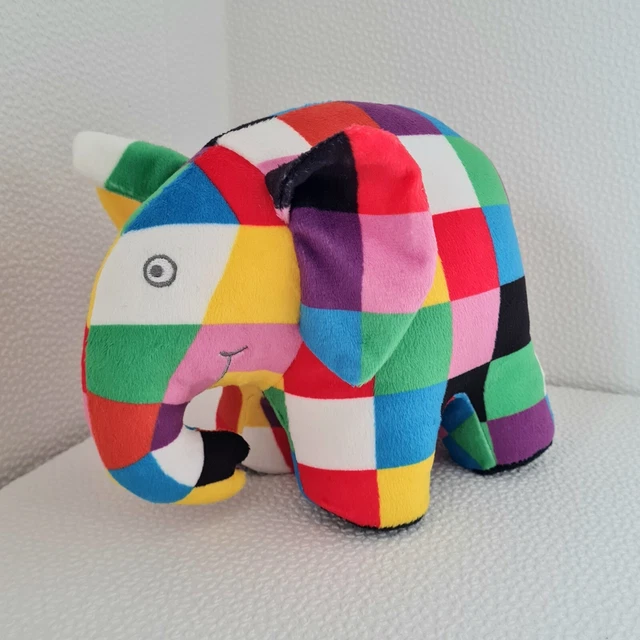 Jouet Doux Elmer L'éléphant De Rainbow Designs - Lavable, Taille S (15-35 Cm) - Occasion