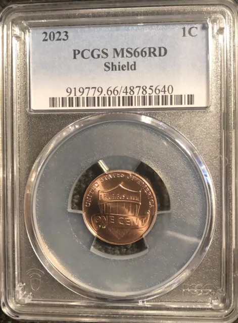 2023 (P) Lincoln SHIELD Cent 1c PCGS MS66RD