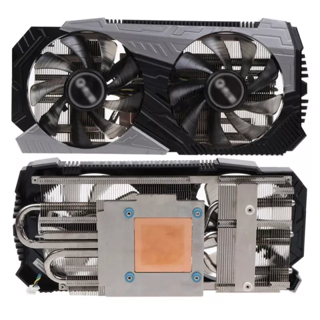 2PC GF10012H12SPA 4Pin Card Cooling VGA Fan for RTX2060 Super 6G 8G