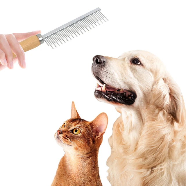 Pet Brush Comb Cat Dog Fur Hair Shedding Grooming Trimmer Dematting Steel Tool