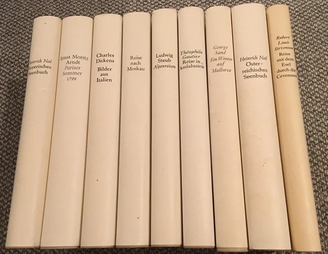 9x Büchergilde Gutenberg Reise-Literatur Leinen viele Illustr. NEUWERTIG