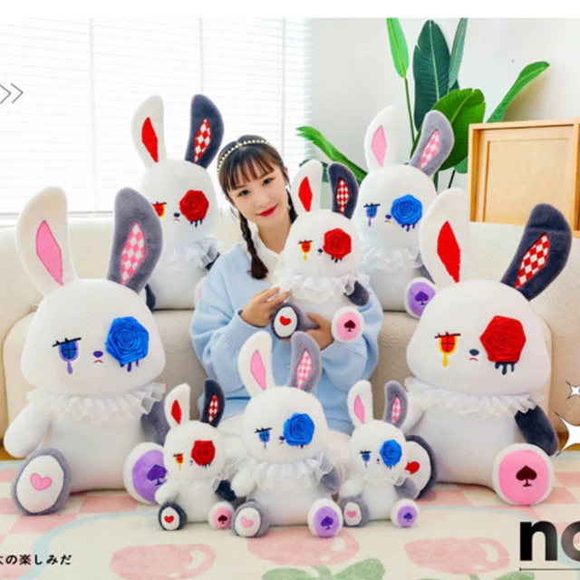 CUTE BLACK RABBIT Stuffed Animal Cartoon Design Short Hair 40cm