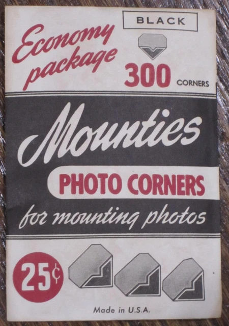 Álbum De Fotos De Colección Montones 200 Negro Esquinas De Montaje Nuevo - Hecho En Ee. Uu.