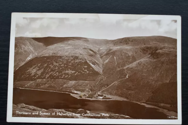 Postcard Thirlmere & Helvellyn Summit from Coldbarrow Fell Cumbria Unposted RP