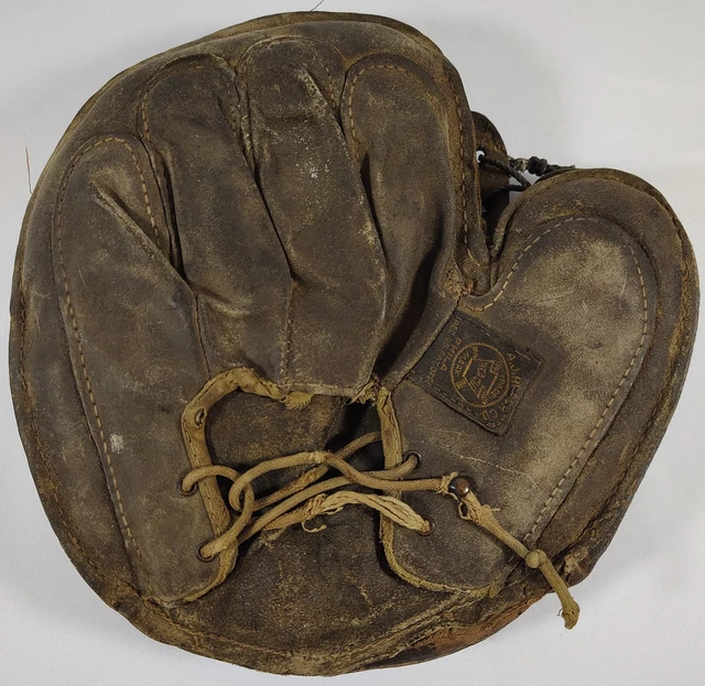 1890 1900 Reach Brand Padded Mitt Baseball Right Handers - Main Image
