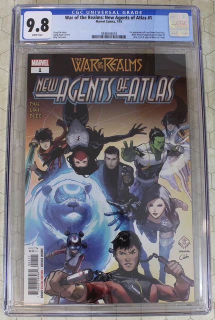 WAR OF THE REALMS NEW AGENTS OF ATLAS #1 CGC 9.8 (2019) (Marvel Comics)!!